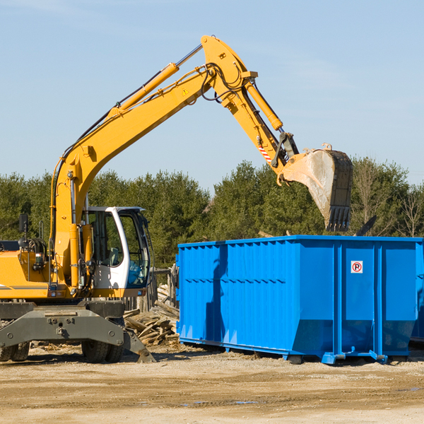 can i choose the location where the residential dumpster will be placed in Willow Hill IL